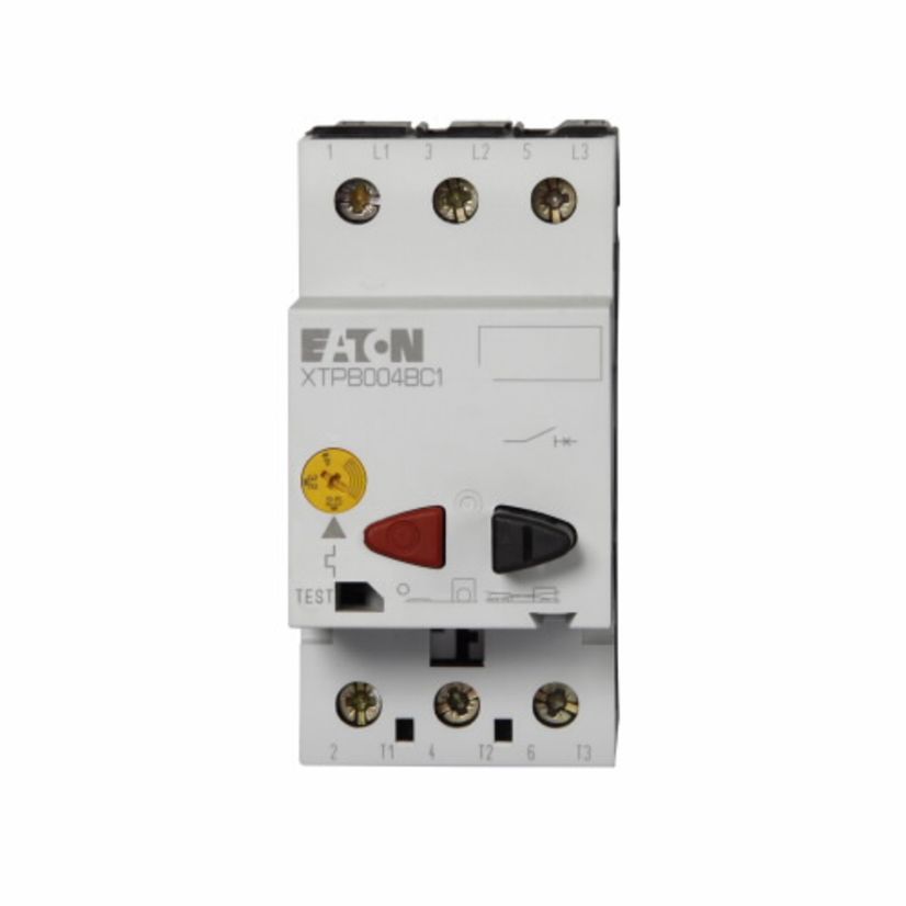 EATON Cutler-Hammer Series PKZM0-6.3 XT Series Manual Motor Protector Circuit Breaker, 690 VAC, 5 A, 50 kA Interrupt, 3 Poles, Class 10 Trip