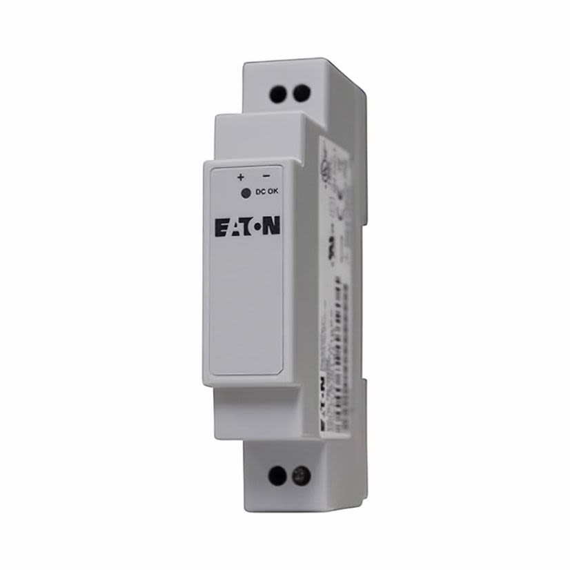 EATON PSL100E24RP PSL 1-Phase Low Profile Power Supply, 100 to 240 V AC Input, 24 VDC Output, 100 W Power Rating, 3.8 A, DIN Rail Mount