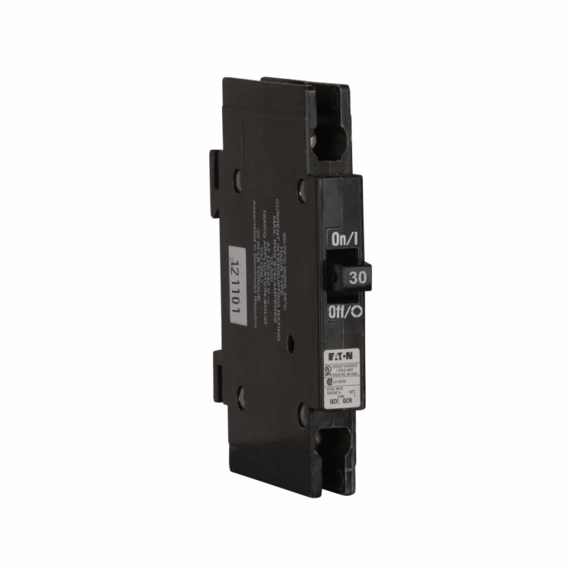 EATON Cutler-Hammer Series QuickLag® QCR1030 Type QCR Miniature Circuit Breaker, 120/240 VAC, 30 A, 10 kA, 1 Pole, Non-Interchangeable Thermal Magnetic Trip