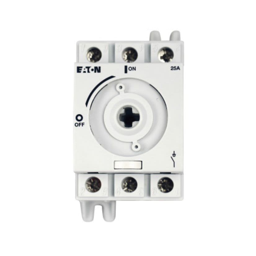 EATON Cutler-Hammer Series R5A3016U Non-Fusible Rotary Disconnect Switch, 600 VAC, 16 A, 10 hp, 11 hp, 3 Poles