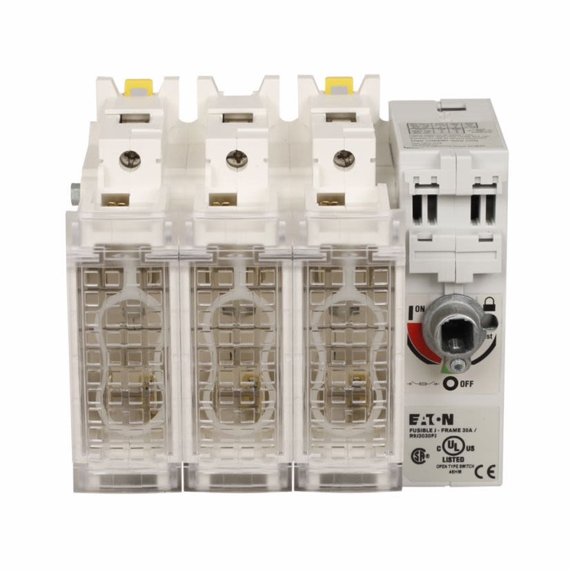 EATON Cutler-Hammer Series R9J3030FJ Rotary Disconnects, Switch Body, 30A, 600V, Three-pole, R9, Class J fuses