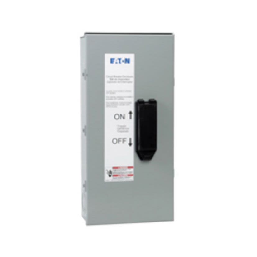 EATON Cutler-Hammer Series RFDN100 C Series Rainproof Circuit Breaker Enclosure With Knockout, 19.91 in L x 9.16 in W x 9.31 in D, NEMA 3R NEMA Rating, Steel