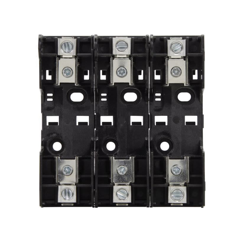 EATON Bussmann Series RM25060-3CR Modular Knife Blade Fuse Block, 250 VAC, 60 A, Class: R, 14 to 2 AWG, 8 to 2 AWG Wire, 3 Poles