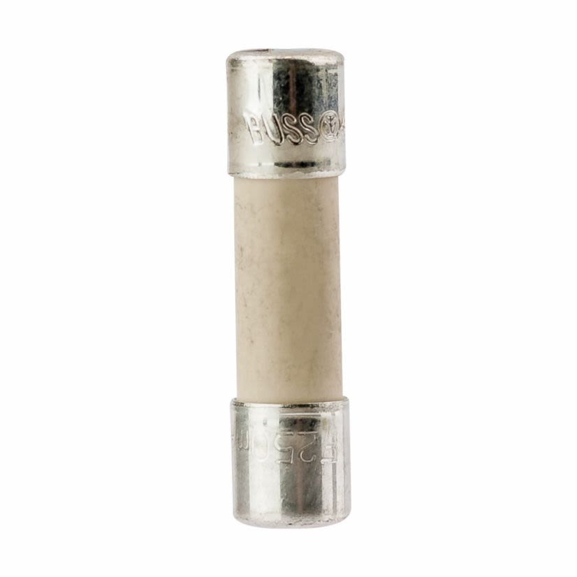 EATON Bussmann Series S501-250-R Electronic Fast Acting Fuse, 250 mA, 250 VAC, 1.5 kA Interrupt, Cylindrical Body