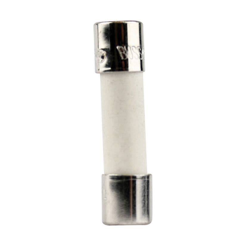 Bussmann S505-4-R High Breaking Time Delay Fuse With Nickel Plated Brass End Caps, 4 A, 250 V AC, 1.5 kA, Cylindrical Body
