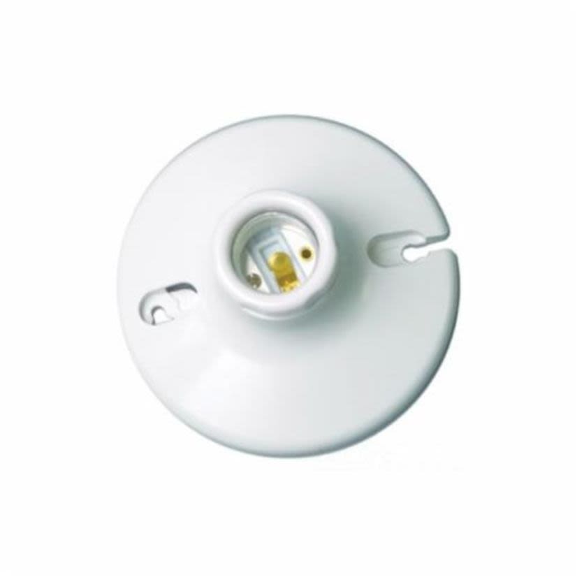 EATON Arrow Hart™ S768W-SP 2-Piece Ceiling Receptacle Lampholder With Keyless Switch, 660 W Lamp, 250 VAC, Medium Lamp