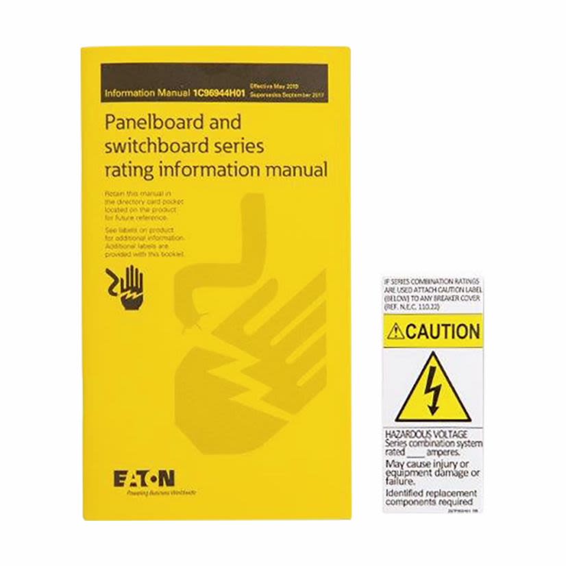 EATON Cutler-Hammer Series Pow-R-Stock SRK Rating Kit, For Use With Pow-R-Stock Series Panelboard