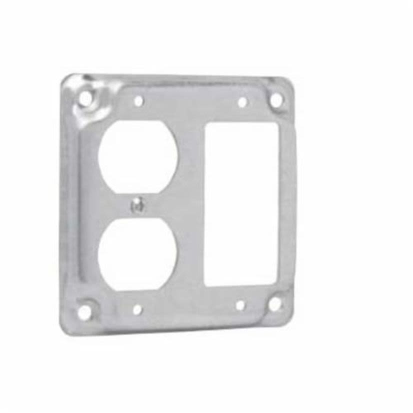Crouse-Hinds Thepitt TP517 Cover, 4 in L x 4 in W, Raised Surface Cover, Steel