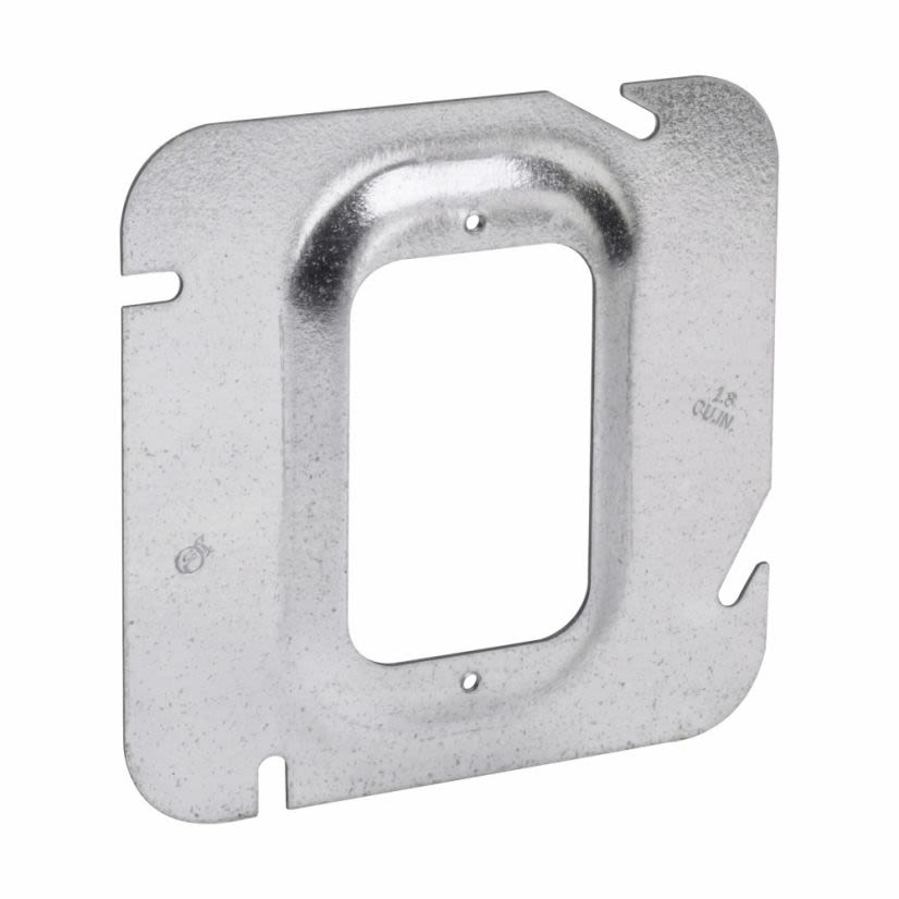 Crouse-Hinds Thepitt TP576 1-Device Box Cover, 4-11/16 in L x 4-11/16 in W, Raised Surface Cover, Steel