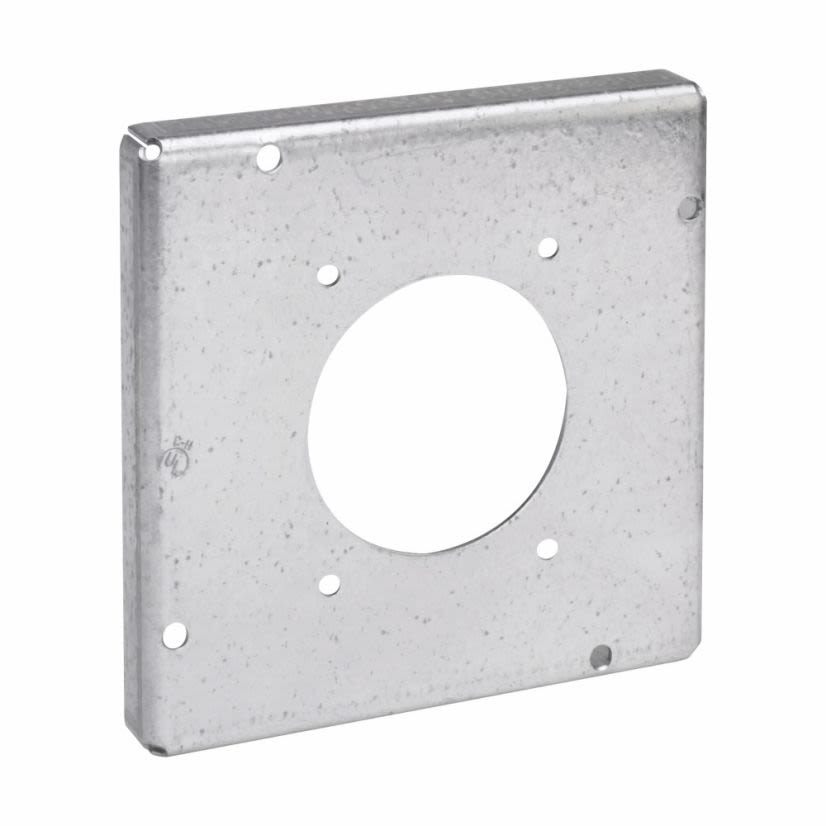 Crouse-Hinds Thepitt TP732 Box Cover, 4-11/16 in L x 4-11/16 in W, Raised Surface Cover, Steel