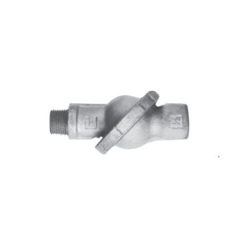 EATON Crouse-Hinds series UNA26 Dust-Ignitionproof Explosionproof Male Conduit Union With Removable Nipple, 3/4 in, Feraloy® Iron Alloy, Electro-Galvanized/Aluminum Acrylic Painted
