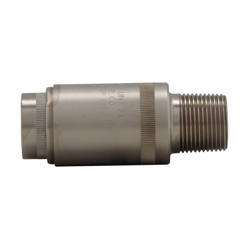 EATON Crouse-Hinds series UNY27 expansion union, Rigid/IMC, Male, Steel, 3/4", Short