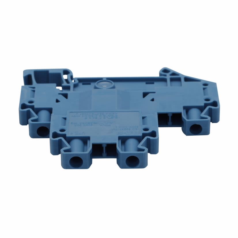 EATON Cutler-Hammer Series XBUTT4BU IEC terminal block, Screw Connection Double Level Blocks, IEC-XB Series, Blue, IEC/UL #26-10 AWG wire