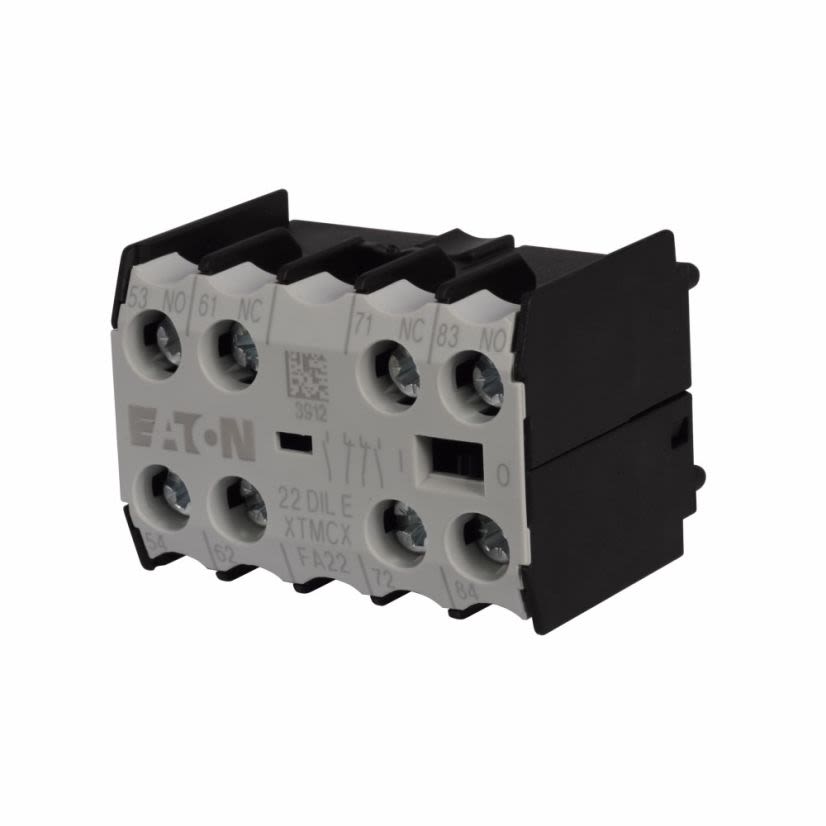 EATON XTMCXFA22 4-Pole Auxiliary Contact, 600 V AC, 10 A, 4 Contacts