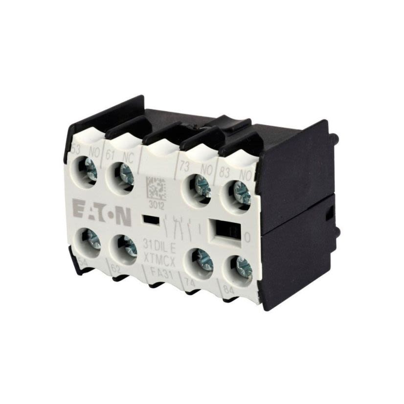 EATON Cutler-Hammer Series XTMCXFA31 4-Pole Auxiliary Contact With Screw Terminal