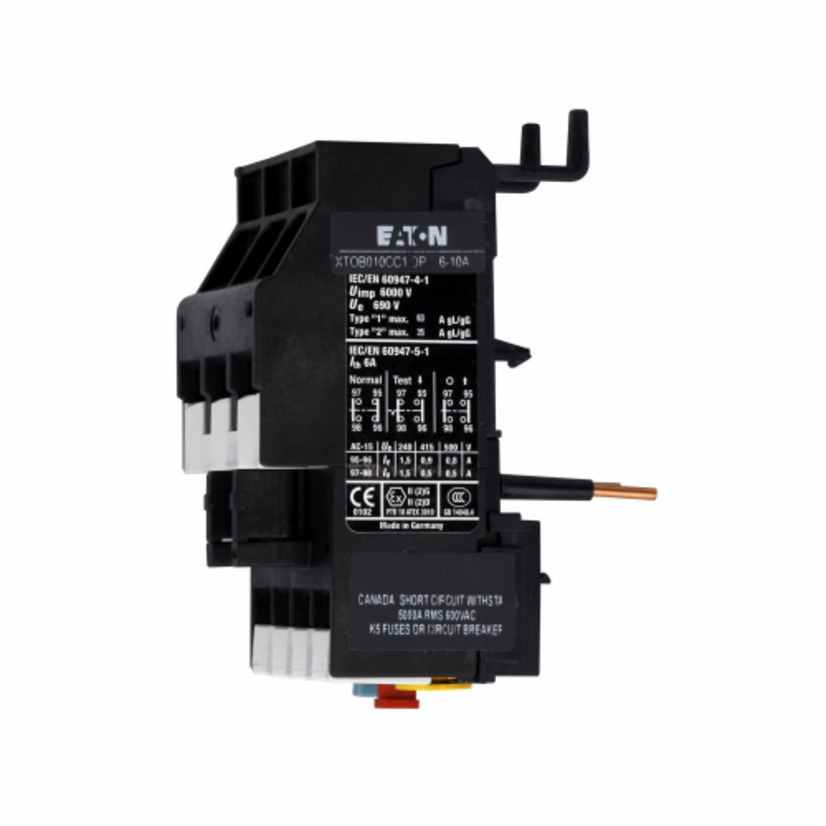 EATON Cutler-Hammer Series XTOB016DC1DP Bi-Metallic Overload Relay, 10 to 16 A, 1NO-1NC Contact Form