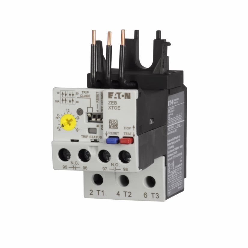 EATON Cutler-Hammer Series XTOE020BCS Electronic Overload Relay, 4 to 20 A, 1NO-1NC Contact Form