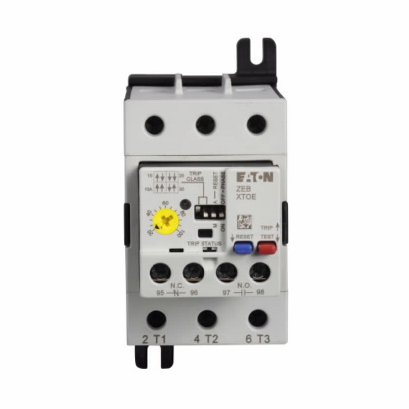 EATON XTOE100GCSS Class 10/20/30 Electronic Overload Relay, 20/100 A, 1NO-1NC 1 Form A/1 Form B Contact, 600 VAC, 12 VDC V Coil