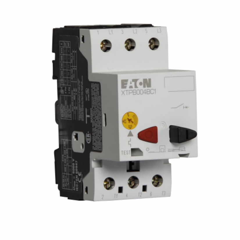 EATON Cutler-Hammer Series XTPB6P3BC1 XT Series B Frame Motor Protector, On/Off Action, 2 Poles, NEMA 1/2/IP20/Open Enclosure