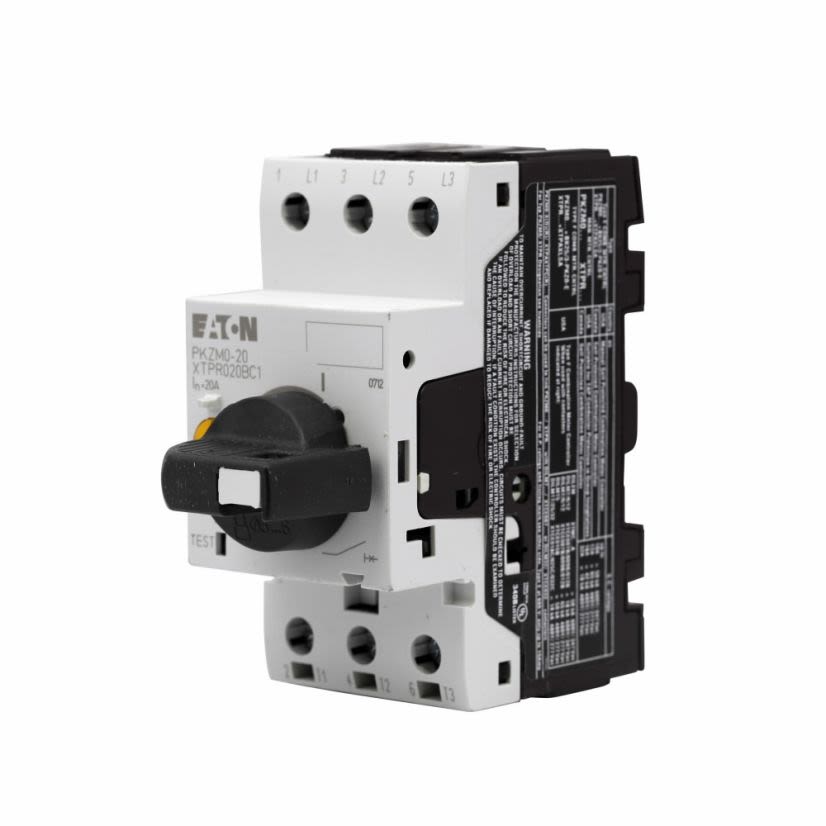 EATON XTPR020BC1 B-Frame Motor Protector, Rotary/On/Off Action, 3 Poles, IP20 Enclosure