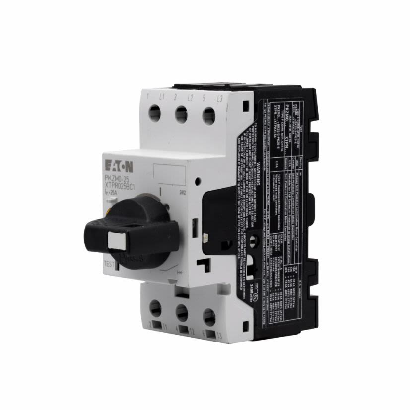 EATON Cutler-Hammer Series XTPR025BC1 B-Frame Motor Protector, Rotary/On/Off Action, 3 Poles, NEMA 1/2/IP20 Enclosure