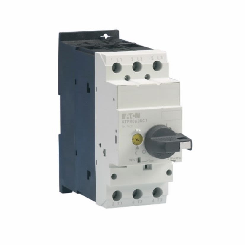 EATON Cutler-Hammer Series XTPR016DC1 D-Frame Motor Protector, Rotary/On/Off Action, 3 Poles, NEMA 1/2/IP20 Enclosure