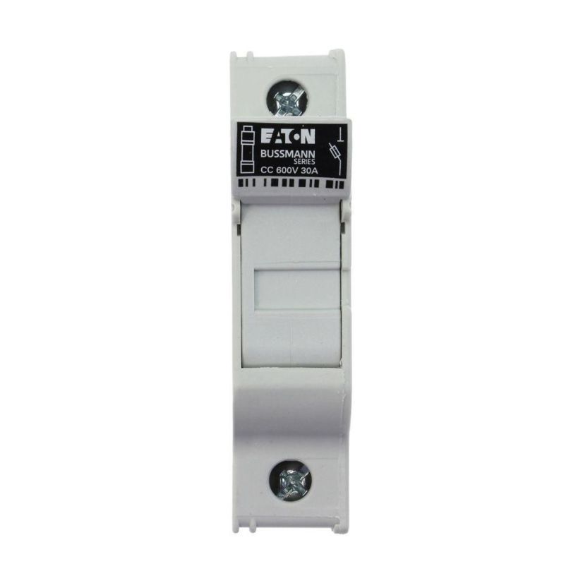 Edison CHCC1DU CH Series Finger Safe Modular Fuse Holder, 48 V DC, 30 A, Class: CC, 18 to 4 AWG Wire, 1 Poles