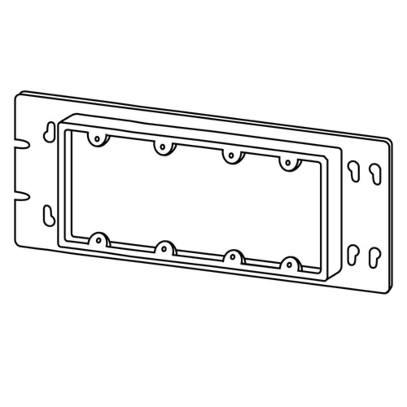 Appleton 4GC75N Multi-Gang Electric Box Cover, 4-9/16 in L x 10-9/16 in W, Switch Cover, Steel