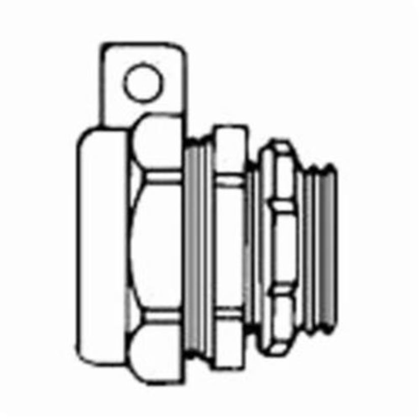 Emerson Electric O-Z/Gedney Ground-Tite® 4Q-150LT Concretetight Liquidtight Oiltight Positive Grounding Raintight Conduit Connector With Lug