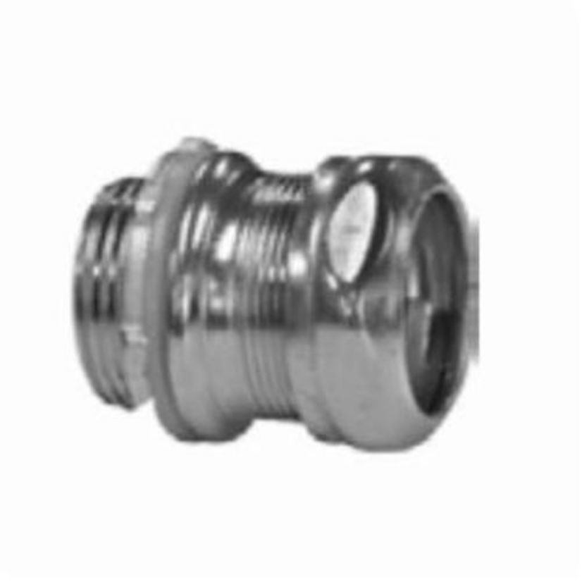 Appleton ETP 7075GSR Compression Raintight Conduit Connector, 3/4 in Trade, For Use With EMT Conduit/Raceway, Steel, Electro-Plated Zinc