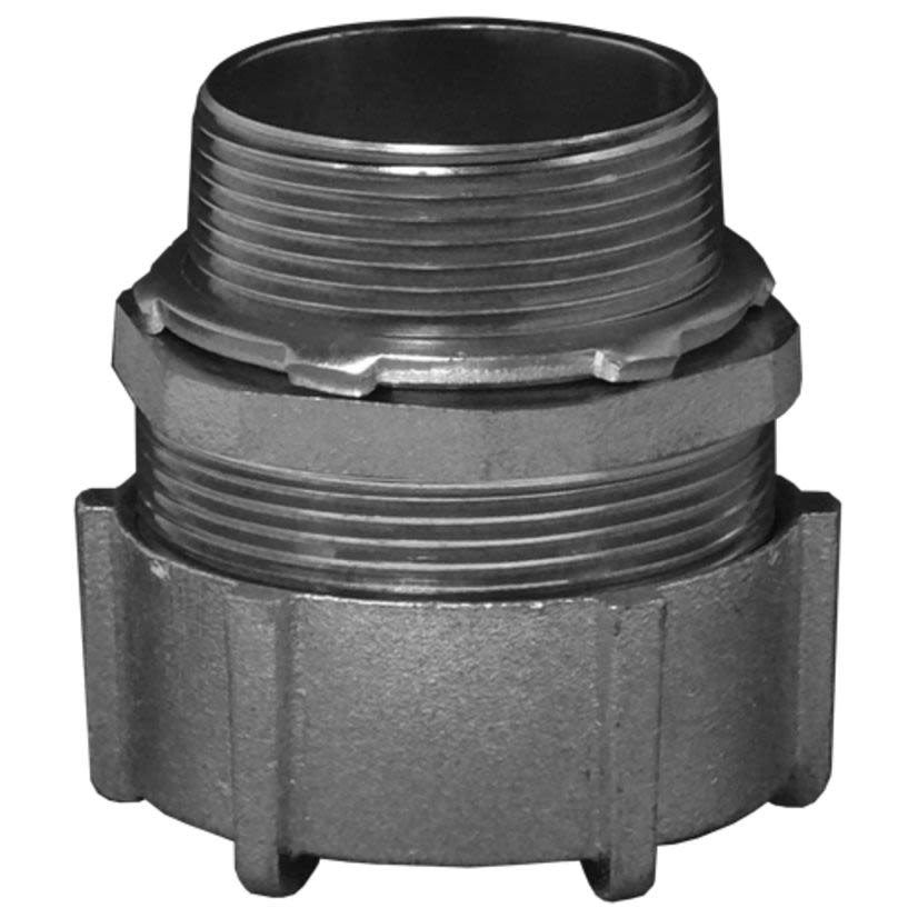 Appleton® ETP™ 7350UST 7000US Insulated Compression Connector, 3-1/2 in Trade, For Use With EMT Conduit, Steel, Zinc Electroplated