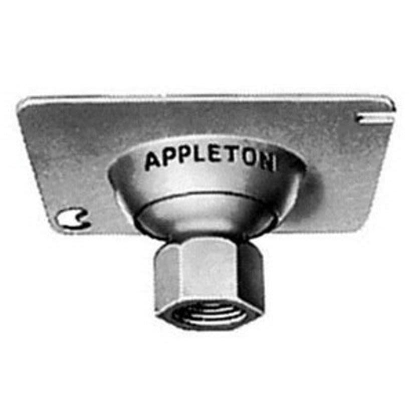Emerson Electric Appleton® UNILETS™ 8456R Ball Swivel Hanger Cover, 3/4 in, For Use With SHC Flexible Fixture Hanger, Malleable Iron/Steel