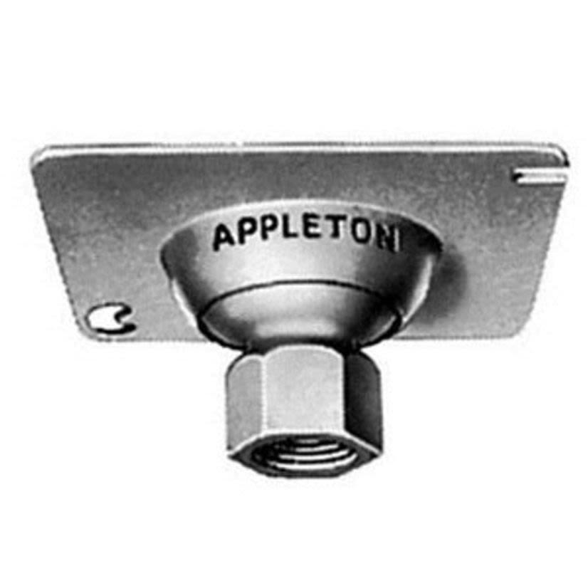Emerson Electric Appleton® UNILETS™ 8458R Ball Swivel Hanger Cover, 1/2 in, For Use With SHC Flexible Fixture Hanger, Malleable Iron/Steel