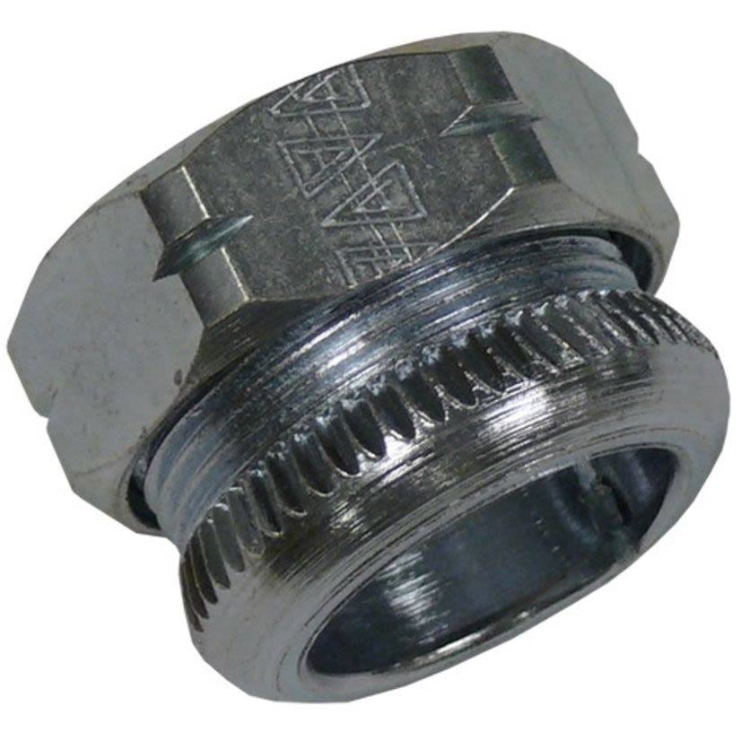 Appleton 92T075 2-Piece Compression Connector, 3/4 in Trade, For Use With EMT Conduit, Steel