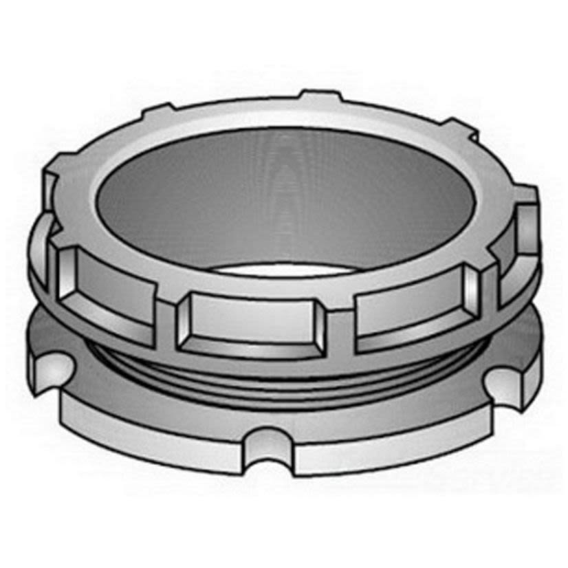 Emerson Electric O-Z/Gedney BBL-50 Type BBL Conduit Bushing With Steel Locknut, 1/2 in Trade, Phenolic