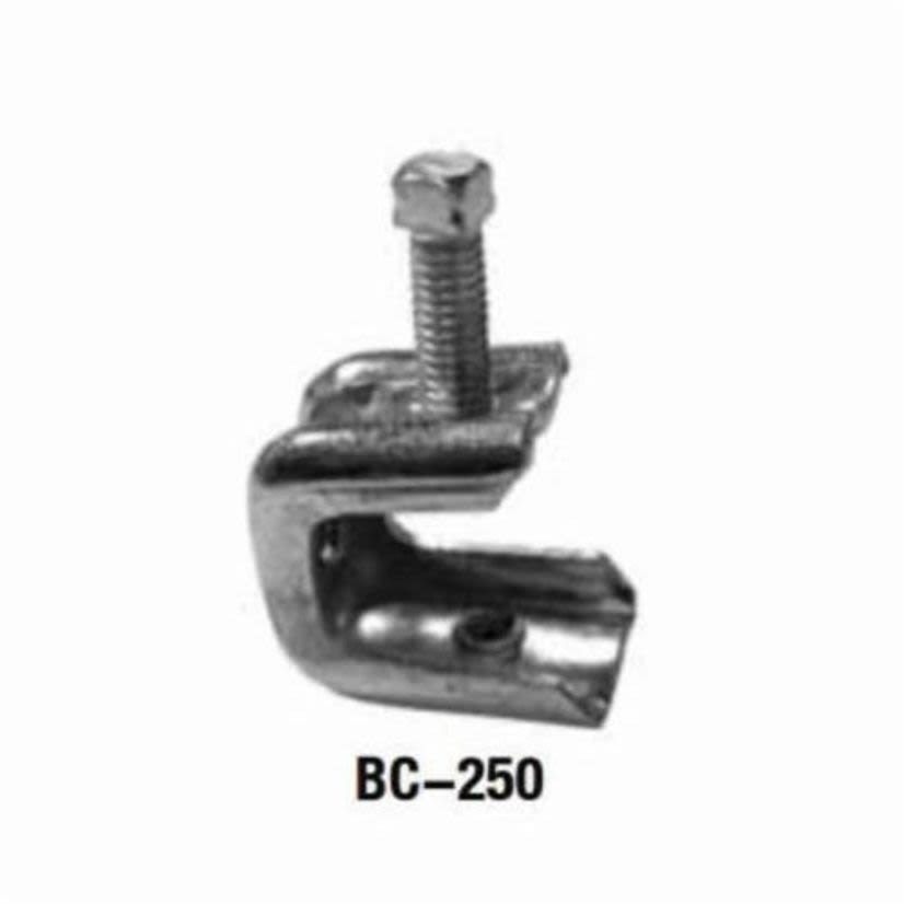 Appleton NEER BC-250 Beam Clamp, 5/16-18 x 1-1/4 in, For Use With EMT/IMC/Rigid Conduits, Steel, Zinc Plated