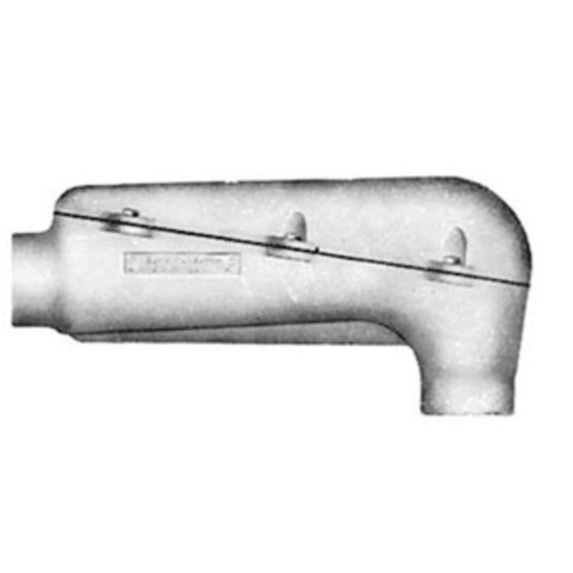 Appleton Mogul UNILETS BLB400-M NEC 6x Type LB Conduit Outlet Body With Cover and Gasket, 4 in Hub, 740 cu-in, Malleable Iron, Triple Coated