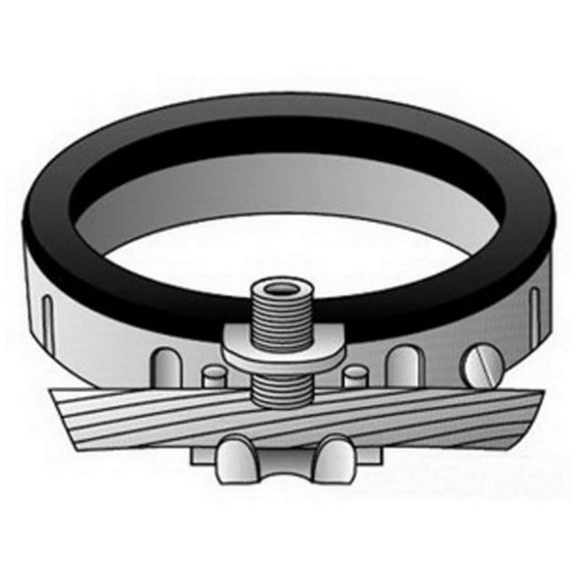 Emerson Electric O-Z/Gedney BLG-3122 Type BLG Grounding Bushing, 8 to 2/0 AWG AC Cable, 3 in Trade, Malleable Iron, Zinc Plated
