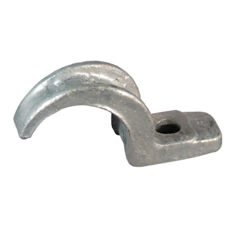 Appleton® CL-75MN One-Hole Conduit Clamp, 3/4 in, For Use With IMC/EMT/Rigid Metal Conduit, Malleable Iron, Hot Dip Galvanized