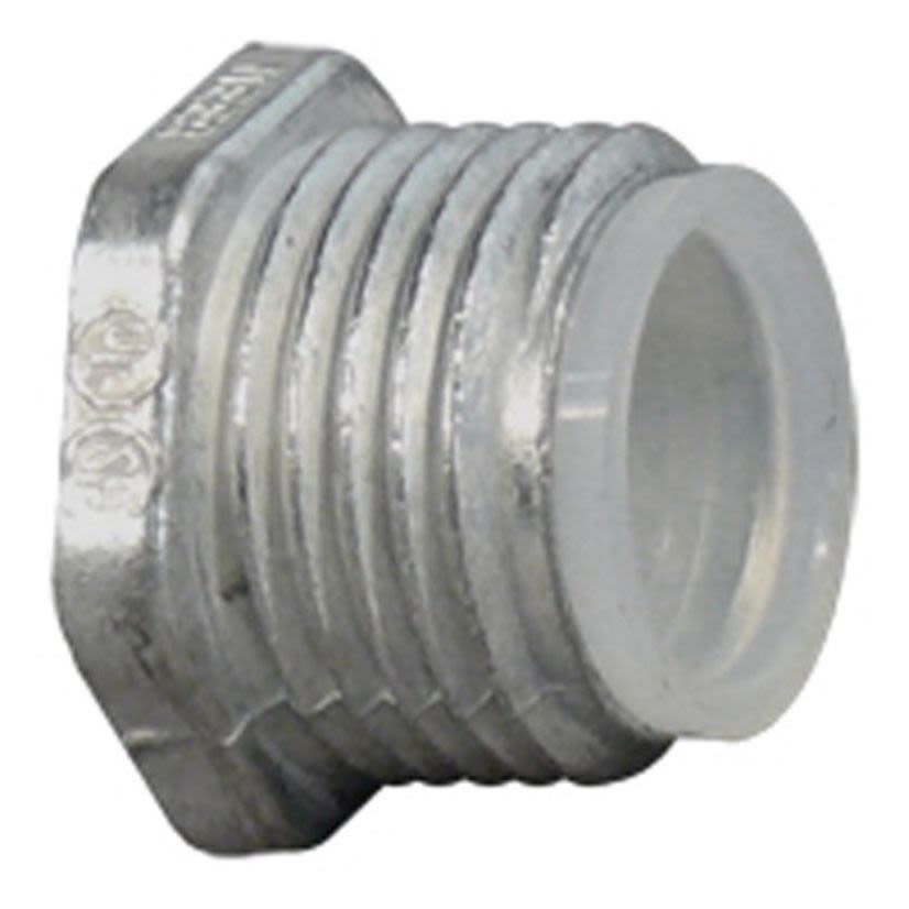 Appleton® CN-50I CN Series Bushed Insulated Conduit Nipple, 1/2 in, For Use With IMC/Rigid Conduit Fittings, Die Cast Zinc, Zinc Plated