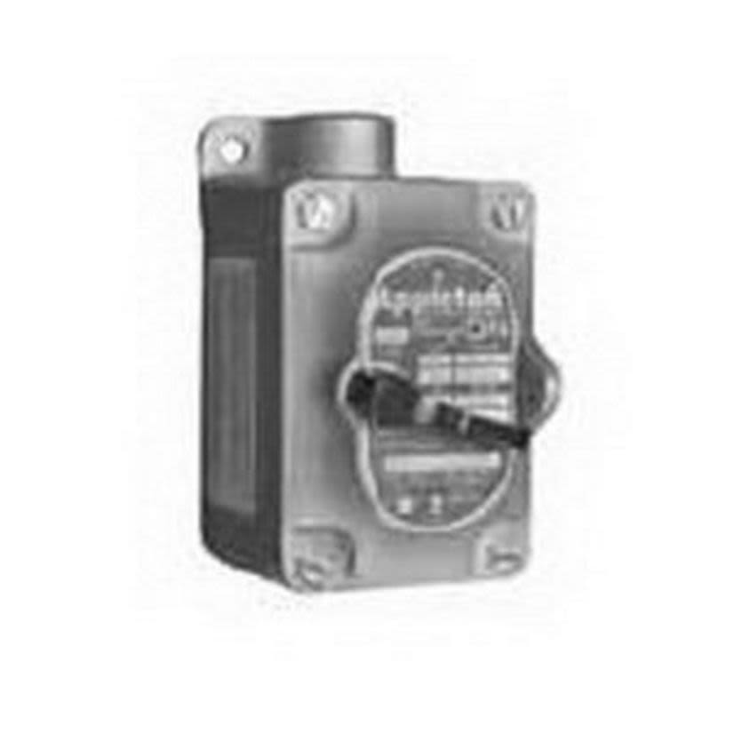 Appleton UNILETS EDS175-F1 1-Gang Dead End Explosionproof Tumbler Switch, 120 to 277 V AC, 20 A, NEMA 7CD/9EFG NEMA Rating