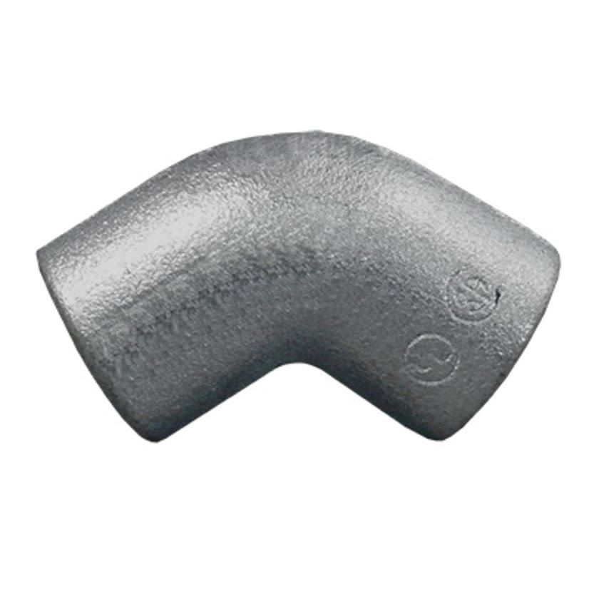 Appleton UNILETS ELF45-150 Dust-Ignitionproof Explosionproof Conduit Elbow, 1-1/2 in Trade, 45 deg, Malleable Iron, Zinc Electroplated