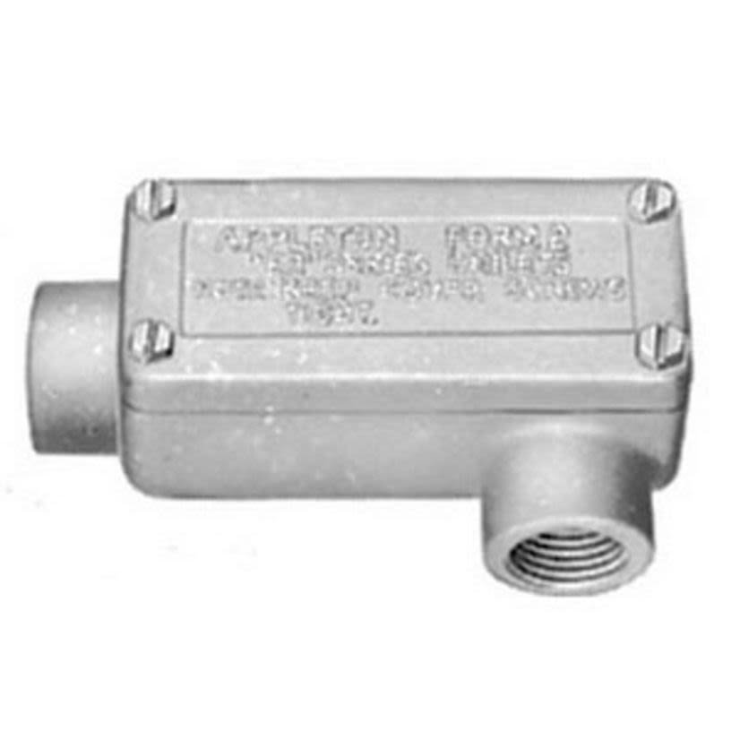 Appleton® UNILETS® ERLL75 LL-Style Dust-Ignitionproof Explosionproof Conduit Outlet Box With Cover, 3/4 in, Triple Coated