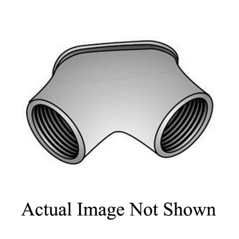 Emerson Electric O-Z/Gedney FF-050 Type FF Raintight Corner Pulling Elbow, 1/2 in Trade, 90 deg, Malleable Iron, Zinc Plated