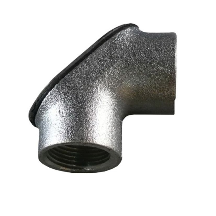 Appleton® FFL-75 Female Gasketed Watertight Pulling Elbow, 3/4 in Trade, 90 deg, Malleable Iron, Triple-Coated
