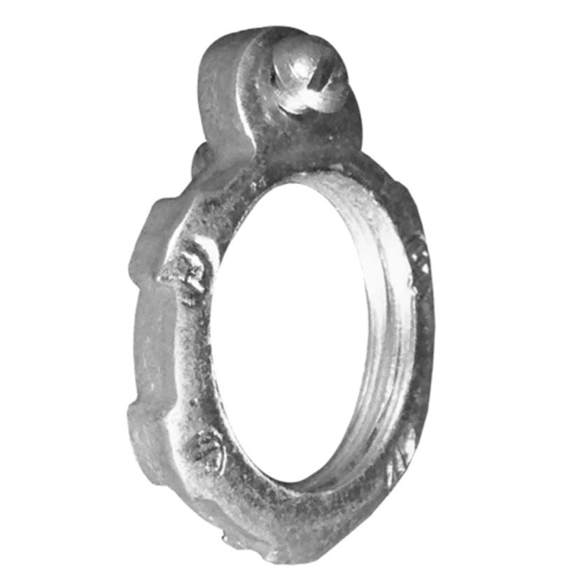 Emerson Electric Appleton® NEER™ GL-900-D GL-D Grounding Standard Bonding Wedge Locknut, 4 in, For Use With IMC/Rigid Conduit Fittings, Steel, Zinc Electroplated