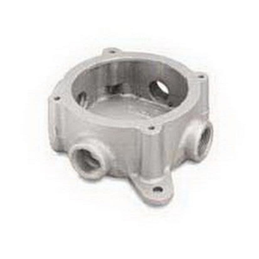 Appleton® UNILETS™ GSU-20 Form 20 Conduit Outlet Box With Mounting Lugs, 1/2 to 3/4 in Hub, Malleable Iron, Triple Coated