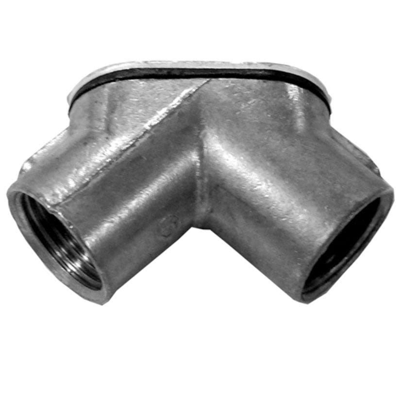 Appleton® NEER™ HL-500 Raintight Pulling Elbow With Cover, 1/2 in Trade, 90 deg, Die Cast Zinc