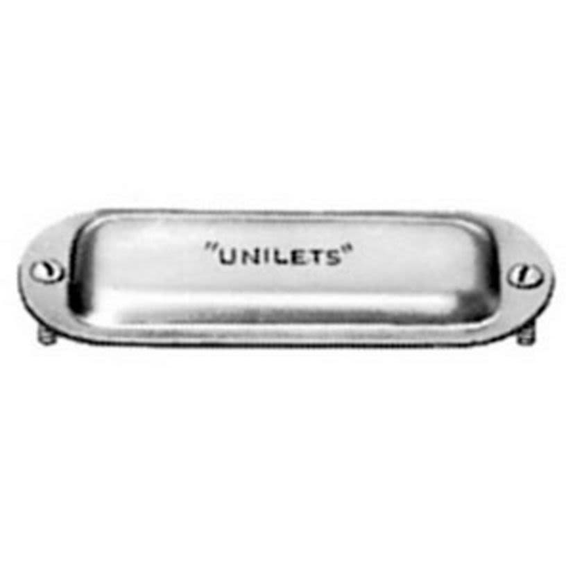 Emerson Electric Appleton® UNILETS™ K50-A Blank Conduit Body Cover, 1/2 in Hub, For Use With Form 85™ UNILETS™ Conduit Outlet Body, Stamped Aluminum, Natural