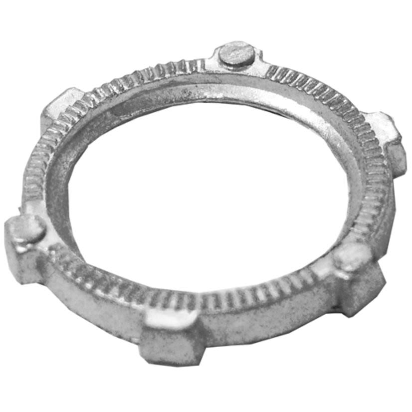Appleton NEER L-100-D L-D Standard Conduit Locknut, 1 in, For Use With Threaded Conduit/Connectors, Die Cast Zinc